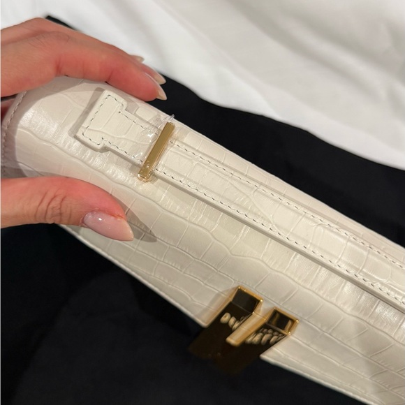 DeMellier Elegant White Croc-Embossed Women's Bag (Brand New) - Picture 9 of 10